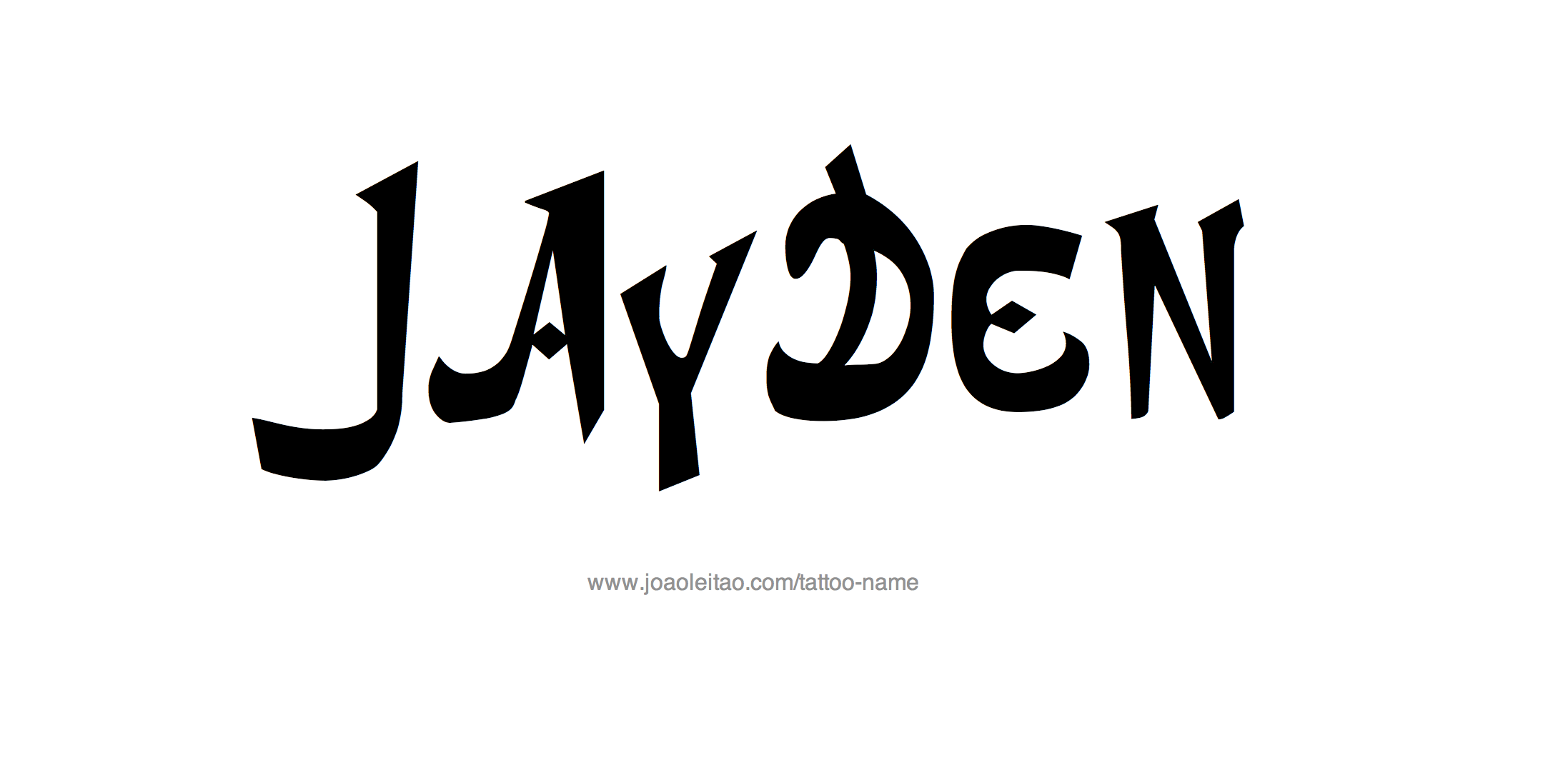 Jayden Name Tattoo Designs